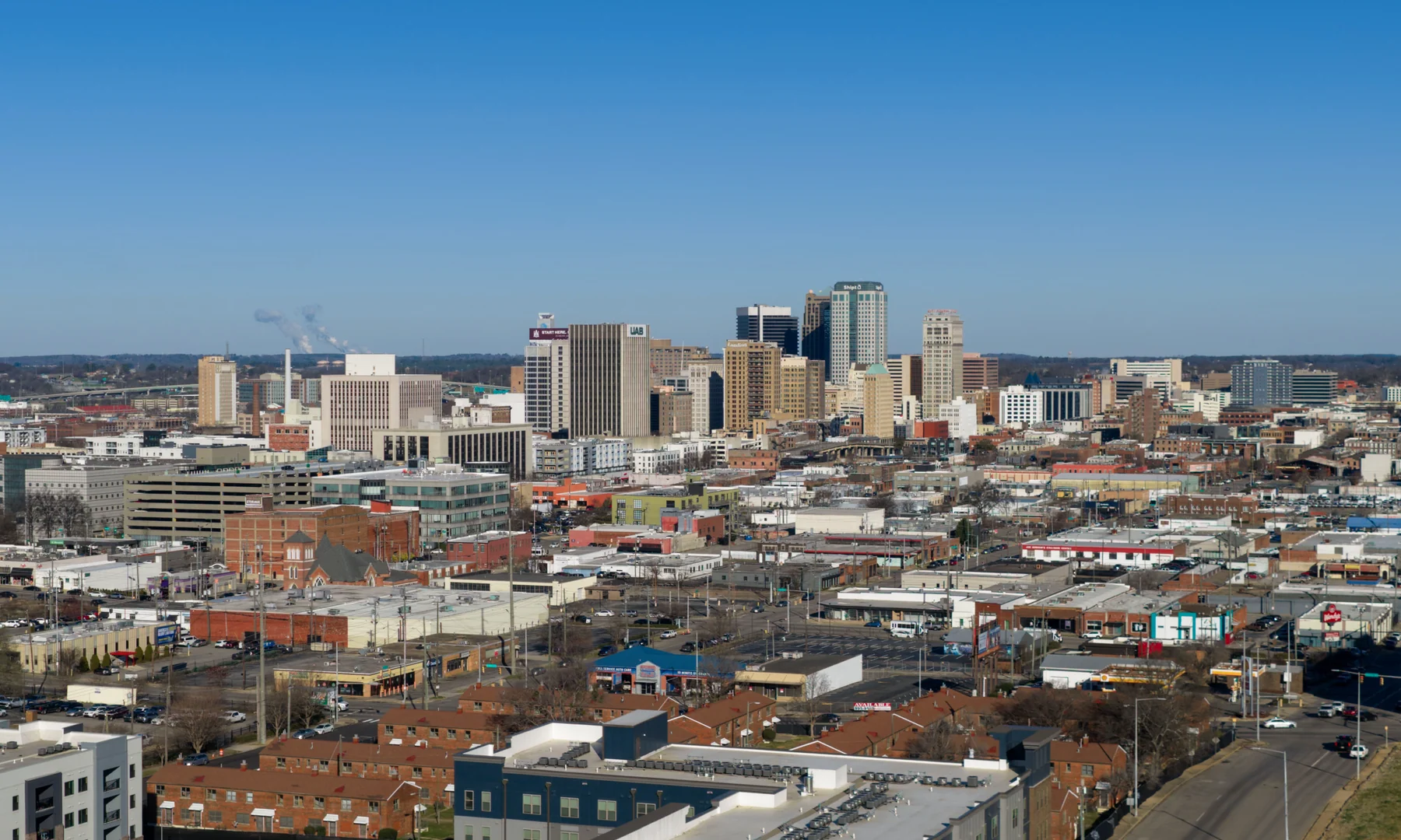 Birmingham, Alabama skyline and downtown cityscape