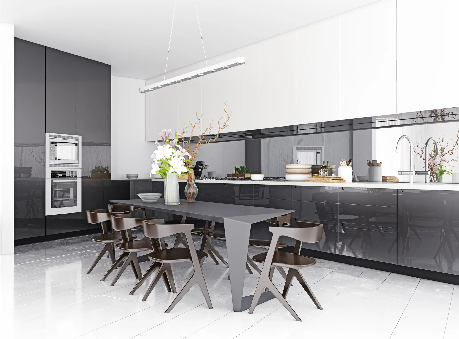 Refined modern kitchen and dining space for a focused Birmingham home search